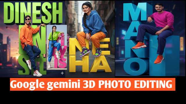 Google gemini 3D photo editing viral prompt 1 click