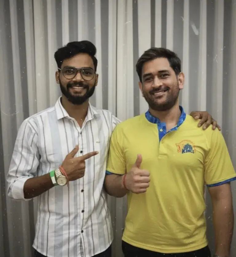 धोनी के साथ Ai फोटो | Ai Photo with m.s. Dhoni