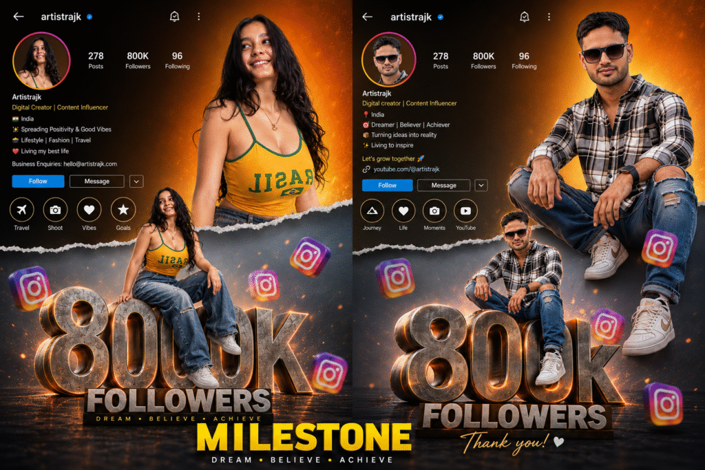 Instagram Tranding : Milestone photo Viral Prompt 1