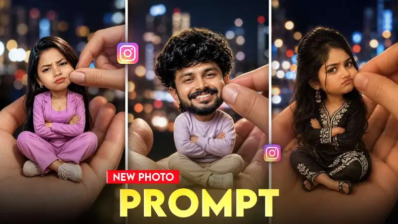 Instagram Trending: Miniature Portrait viral prompt Photo Editing 2026