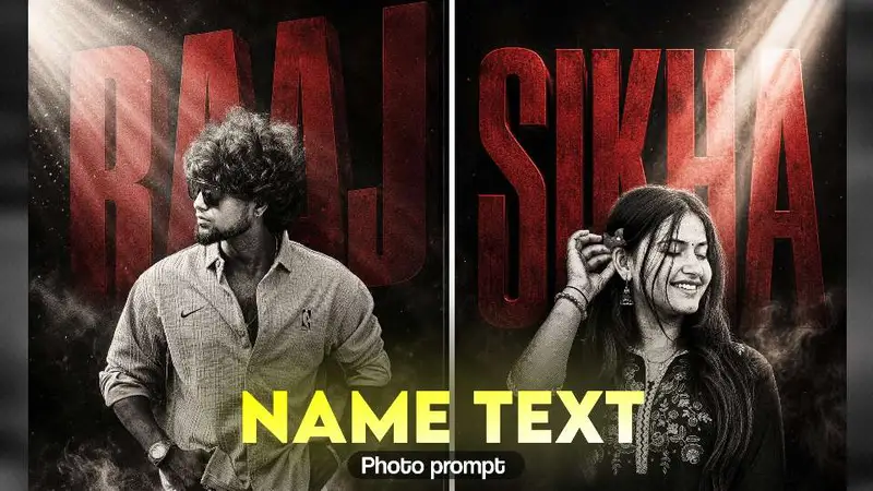 Cinematic Name viral Poster Chat Gpt Viral Prompt 1