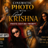 Cinematic Photo With God Krishna Photo Editing Prompt with ChatGPT : rgedit.in