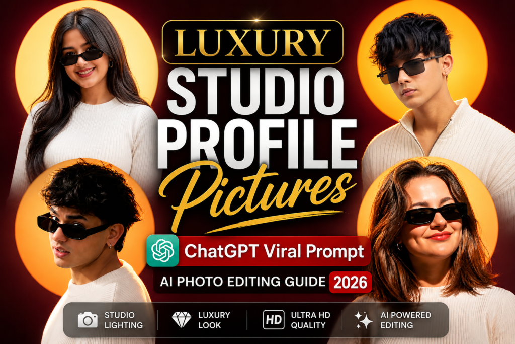 Luxury Studio Profile Pictures ChatGPT Viral Prompt Photo Editing (2026 Guide)