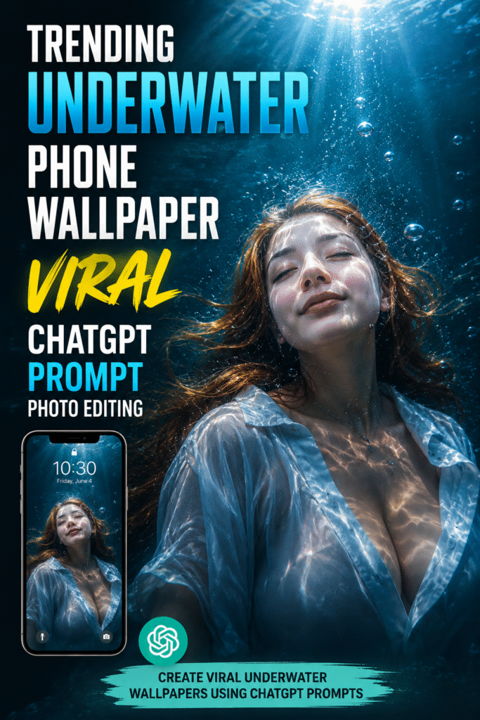 Cinematic Underwater Photo Editing Prompt