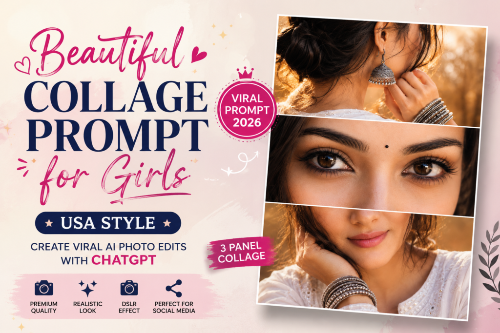 Beautiful Collage Prompt for Girls: Create a Viral ChatGPT AI Photo Editing Prompt (2026 Guide)