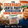 The Cockroach Janta Party Delhi Protest:  Sonam Wangchuk Support PHOTO Prompt