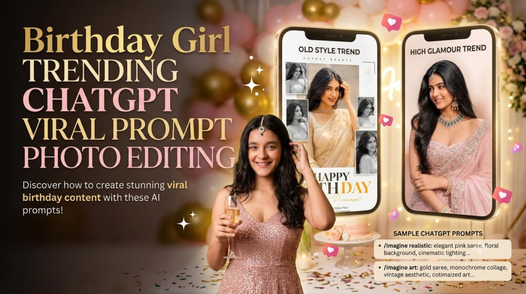 Birthday Girl Trending ChatGPT Viral Prompt Photo Editing | One Click AI Birthday Edit 2026